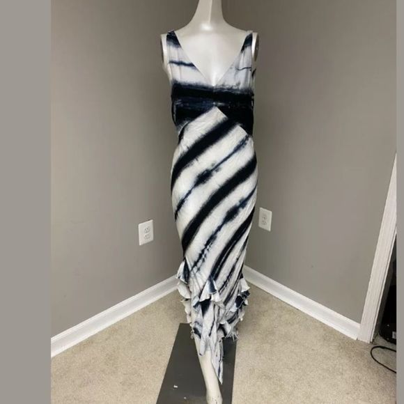 TRE BY NATALIE RATABESI CRYSTAL TIE-DYE MAXI DRESS - Picture 5 of 7